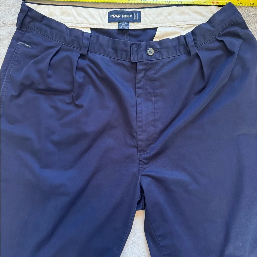 Polo‎ Golf Ralph Lauren Men's Navy Pleated Pants Size 38/30